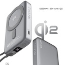 Lenyes PW1009D PD 35W Qi2 Teknolojili Type-C Kablolu Standlı Wireless Powerbank 15W 10000mAh - 3