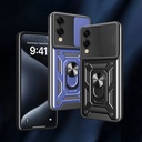 Samsung Galaxy S25 Edge Uyumlu Kılıf Magnetik Standlı Kamera Korumalı Zore Sürgülü Vega Kapak - 1