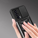 Xiaomi Poco F5 Pro Uyumlu Kılıf Magnetik Standlı Kamera Korumalı Zore Sürgülü Vega Kapak - 3
