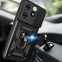Tecno Spark 20 Uyumlu Kılıf Magnetik Standlı Kamera Korumalı Zore Sürgülü Vega Kapak - 2