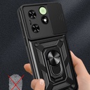 Tecno Spark 20 Uyumlu Kılıf Magnetik Standlı Kamera Korumalı Zore Sürgülü Vega Kapak - 3