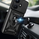 Infinix Hot 30 Uyumlui Kılıf Magnetik Standlı Kamera Korumalı Zore Sürgülü Vega Kapak - 2