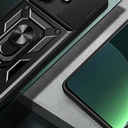 Infinix Hot 30 Uyumlui Kılıf Magnetik Standlı Kamera Korumalı Zore Sürgülü Vega Kapak - 3