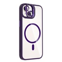 Apple iPhone 14 Uyumlu Kılıf Standlı ve Kamera Lens Hediyeli M-Safe Şarj Özellikli Zore Etro Kapak - 3