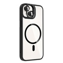 Apple iPhone 14 Uyumlu Kılıf Standlı ve Kamera Lens Hediyeli M-Safe Şarj Özellikli Zore Etro Kapak - 7