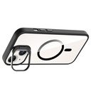 Apple iPhone 14 Uyumlu Kılıf Standlı ve Kamera Lens Hediyeli M-Safe Şarj Özellikli Zore Etro Kapak - 8