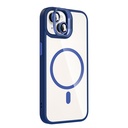 Apple iPhone 14 Uyumlu Kılıf Standlı ve Kamera Lens Hediyeli M-Safe Şarj Özellikli Zore Etro Kapak - 11