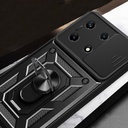 Infinix Note 30 Uyumlu Pro Kılıf Magnetik Standlı Kamera Korumalı Zore Sürgülü Vega Kapak - 7