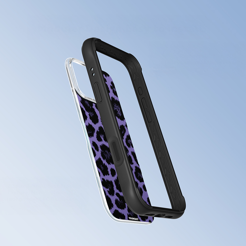 Apple iPhone 16 Pro Max Uyumlu Kılıf M-safe Şarj Özellikli Youngkit Leopard Serisi Kapak - 9