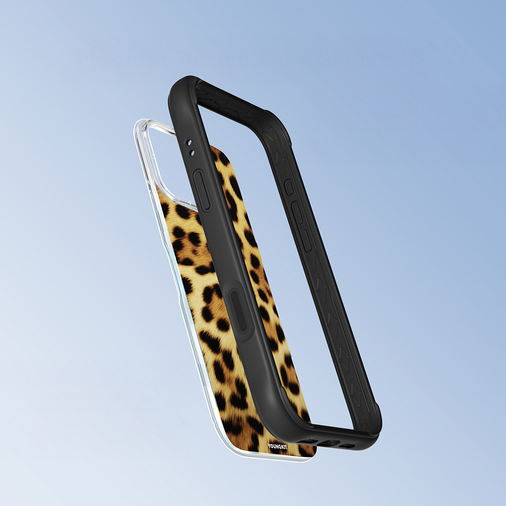 Apple iPhone 16 Pro Max Uyumlu Kılıf M-safe Şarj Özellikli Youngkit Leopard Serisi Kapak - 11