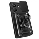 Xiaomi Redmi 13C Uyumlu Kılıf Magnetik Standlı Kamera Korumalı Zore Sürgülü Vega Kapak - 6