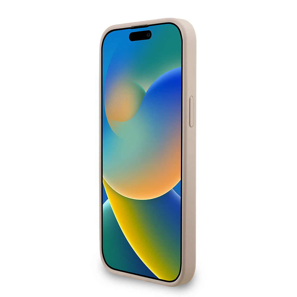 Apple iPhone 13 Pro Max Uyumlu Kılıf Guess Orjinal Lisanslı M-safe Şarj Özellikli PU Deri Bilek Askı İpli Yazı Logolu Kapak - 11
