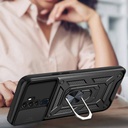 Oppo A5 2020 Uyumlu Kılıf Magnetik Standlı Kamera Korumalı Zore Sürgülü Vega Kapak - 3