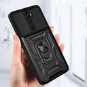 Oppo A5 2020 Uyumlu Kılıf Magnetik Standlı Kamera Korumalı Zore Sürgülü Vega Kapak - 4