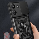 Xiaomi Poco C65 Uyumlu Kılıf Magnetik Standlı Kamera Korumalı Zore Sürgülü Vega Kapak - 6