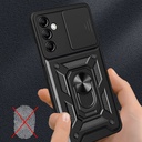 Samsung Galaxy A14 Uyumlu Kılıf Magnetik Standlı Kamera Korumalı Zore Sürgülü Vega Kapak - 1