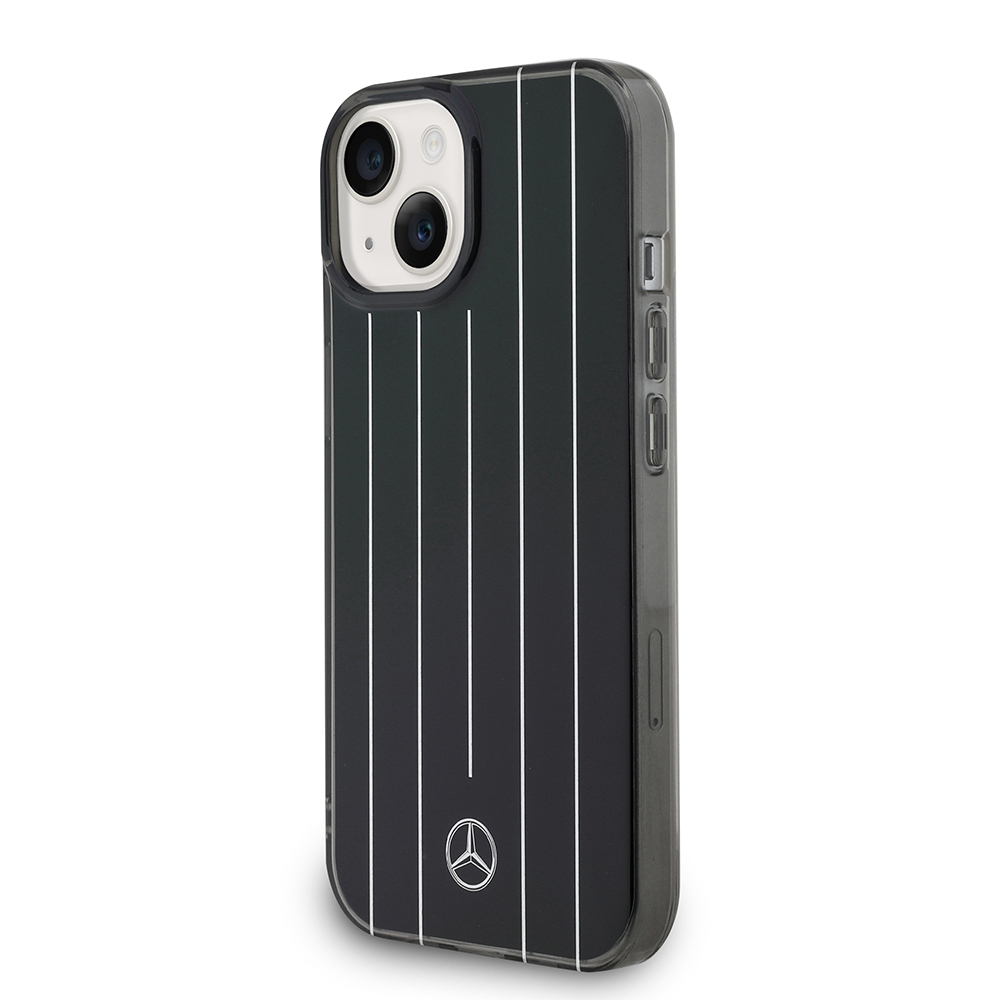 Apple iPhone 14 Uyumlu Kılıf Mercedes Benz Orjinal Lisanslı New Urban 3 Sert PC Paralel Çizgi Desenli Kapak - 1