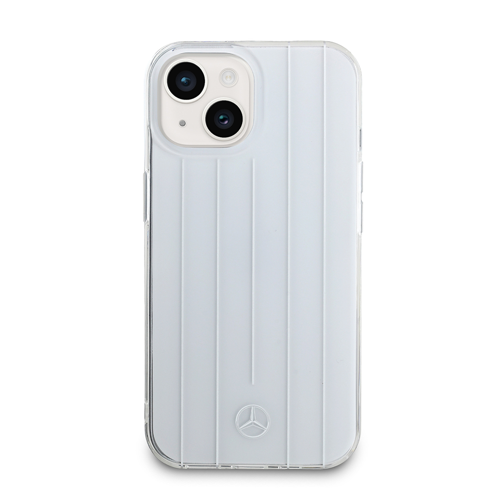 Apple iPhone 14 Uyumlu Kılıf Mercedes Benz Orjinal Lisanslı New Urban 3 Sert PC Paralel Çizgi Desenli Kapak - 7