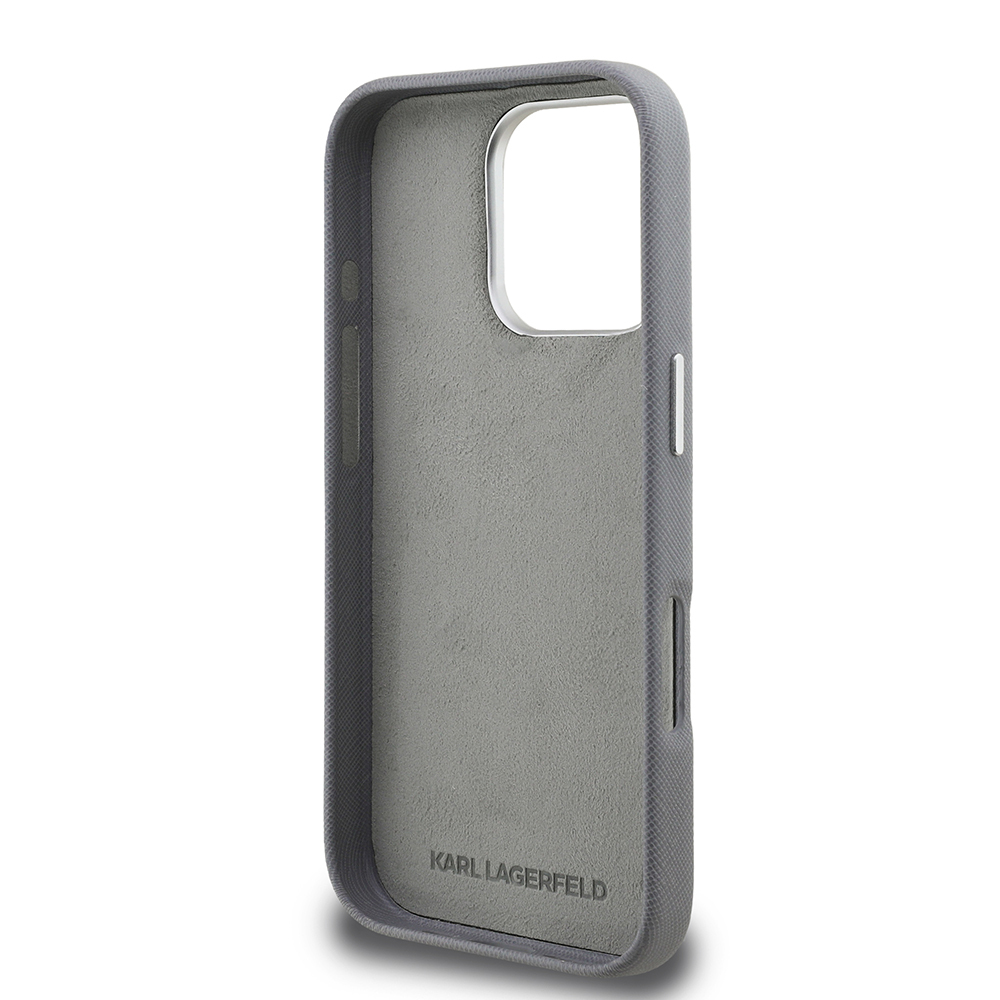 Apple iPhone 16 Pro Max Uyumlu Kılıf Karl Lagerfeld Orjinal Lisanslı K&C Heads Pin Kapak - 6
