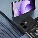 Oppo Reno Uyumlu 13F 5G Kılıf Magnetik Standlı Kamera Korumalı Zore Sürgülü Vega Kapak - 3