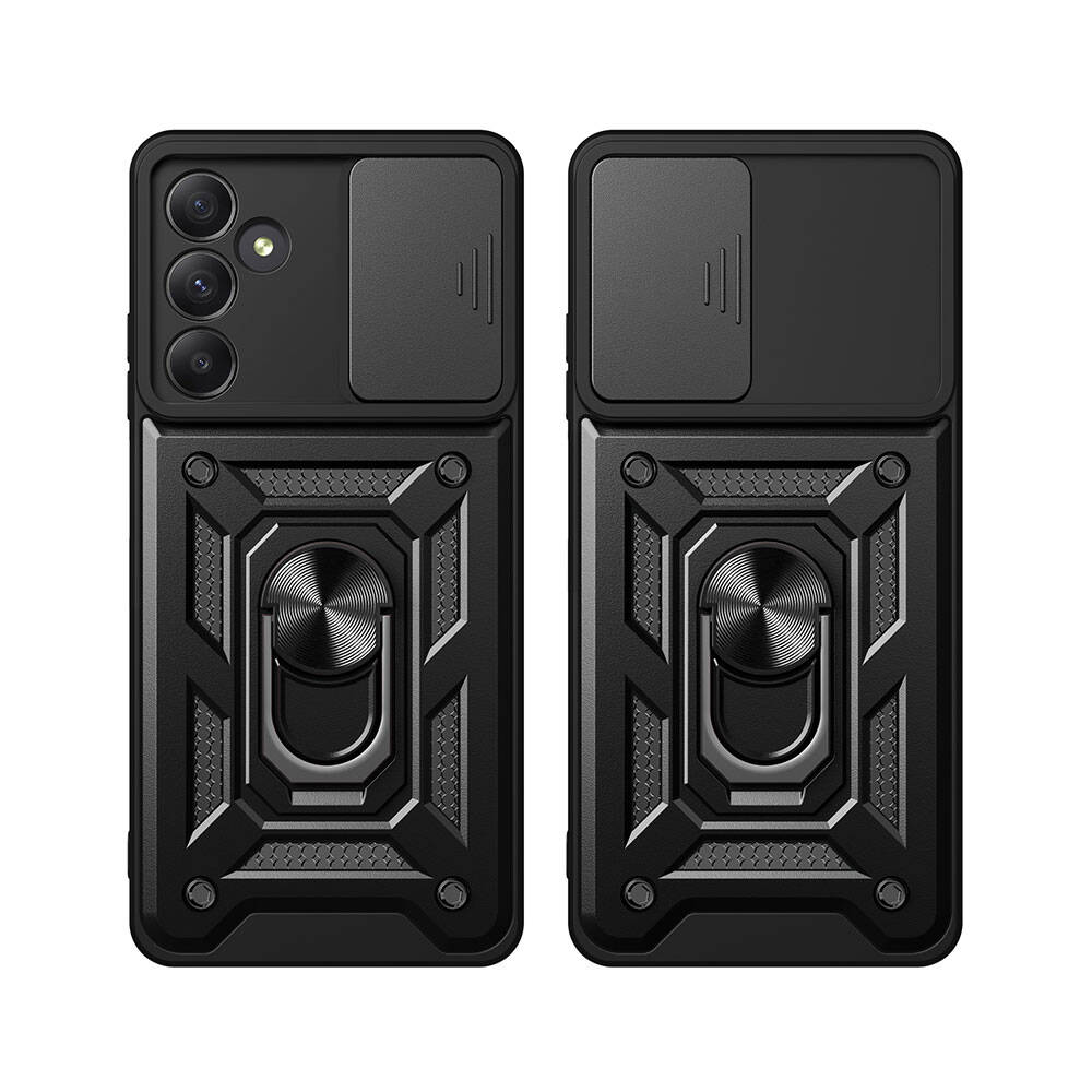 Samsung Galaxy A35 Uyumlu Kılıf Magnetik Standlı Kamera Korumalı Zore Sürgülü Vega Kapak - 8