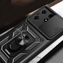 Tecno Spark 10 Pro Uyumlu Kılıf Magnetik Standlı Kamera Korumalı Zore Sürgülü Vega Kapak - 6