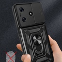 Tecno Spark 10C Uyumlu Kılıf Magnetik Standlı Kamera Korumalı Zore Sürgülü Vega Kapak - 3