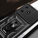Tecno Spark 10C Uyumlu Kılıf Magnetik Standlı Kamera Korumalı Zore Sürgülü Vega Kapak - 7