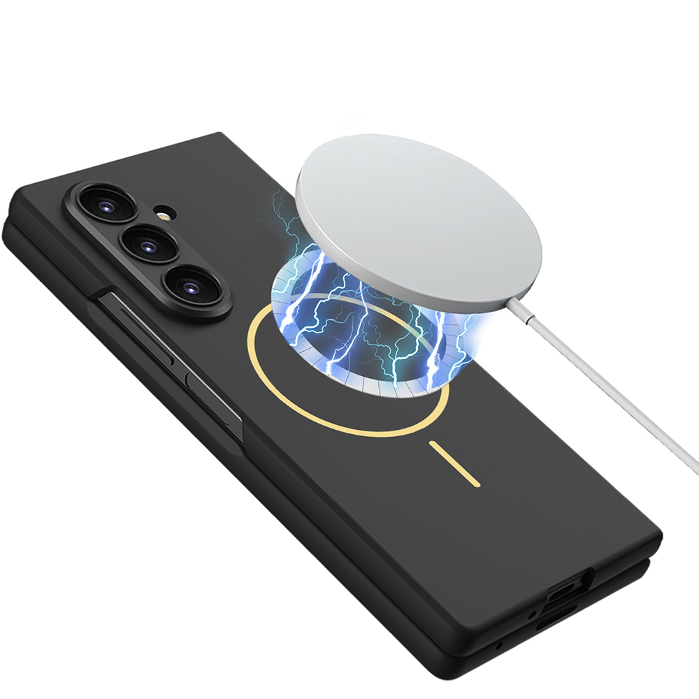 Galaxy Z Fold 7 Kılıf Wireless Şarj Özellikli Zore Kıpta M-safe Kapak - 2