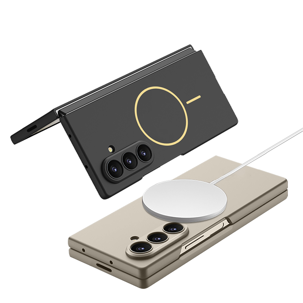 Galaxy Z Fold 7 Kılıf Wireless Şarj Özellikli Zore Kıpta M-safe Kapak - 3