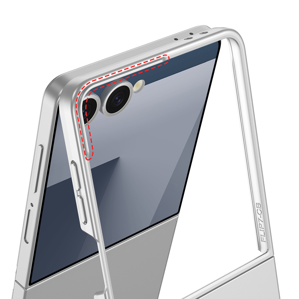 Samsung Galaxy Z Flip Uyumlu 7 Kılıf Zore Sert Kıpta Kapak - 4