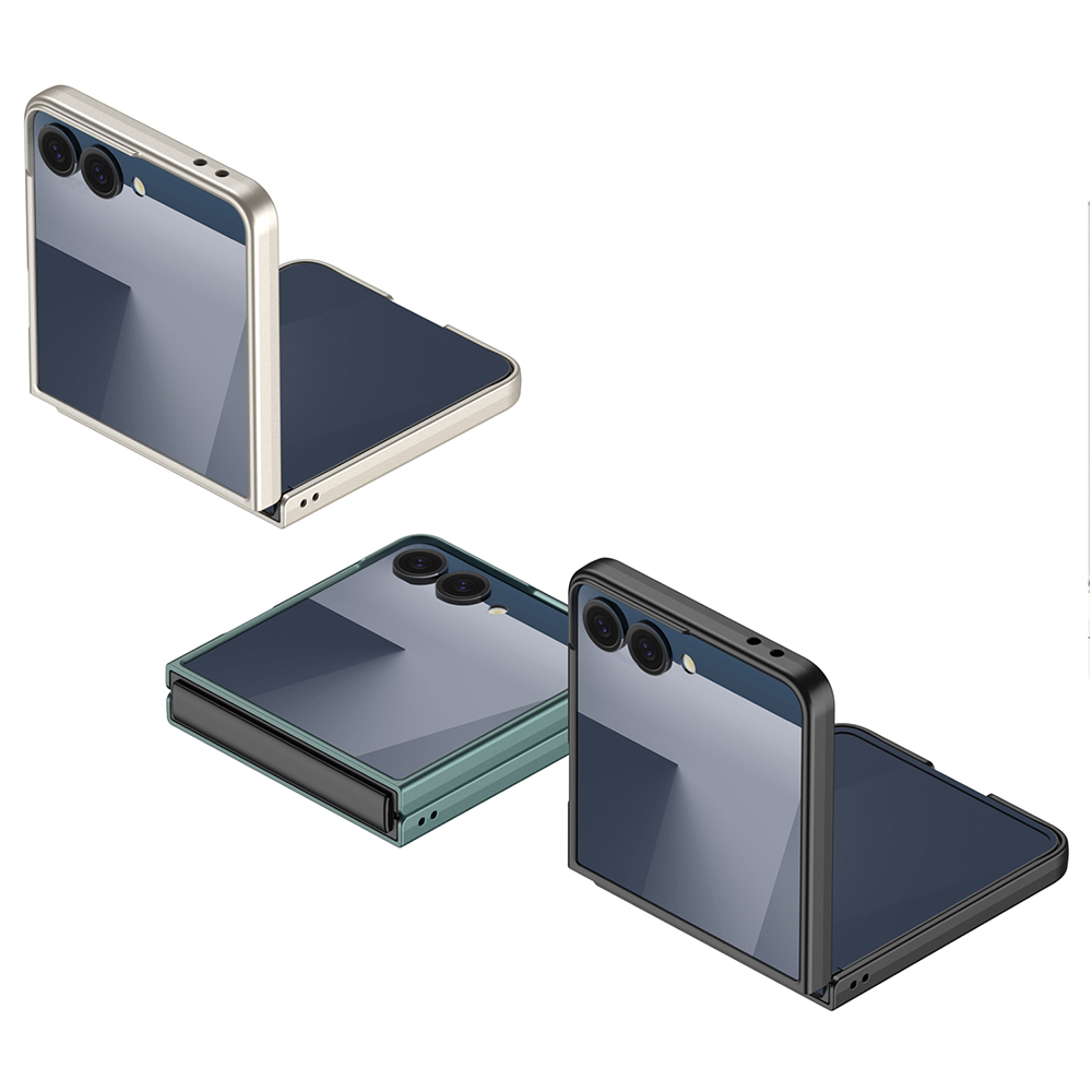 Samsung Galaxy Z Flip Uyumlu 7 Kılıf Zore Sert Kıpta Kapak - 7