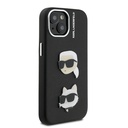 Apple iPhone 15 Uyumlu Kılıf Karl Lagerfeld Orjinal Lisanslı K&C Heads Pin Kapak - 3