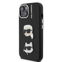 Apple iPhone 14 Uyumlu Kılıf Karl Lagerfeld Orjinal Lisanslı K&C Heads Pin Kapak - 1