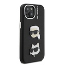 Apple iPhone 14 Uyumlu Kılıf Karl Lagerfeld Orjinal Lisanslı K&C Heads Pin Kapak - 3