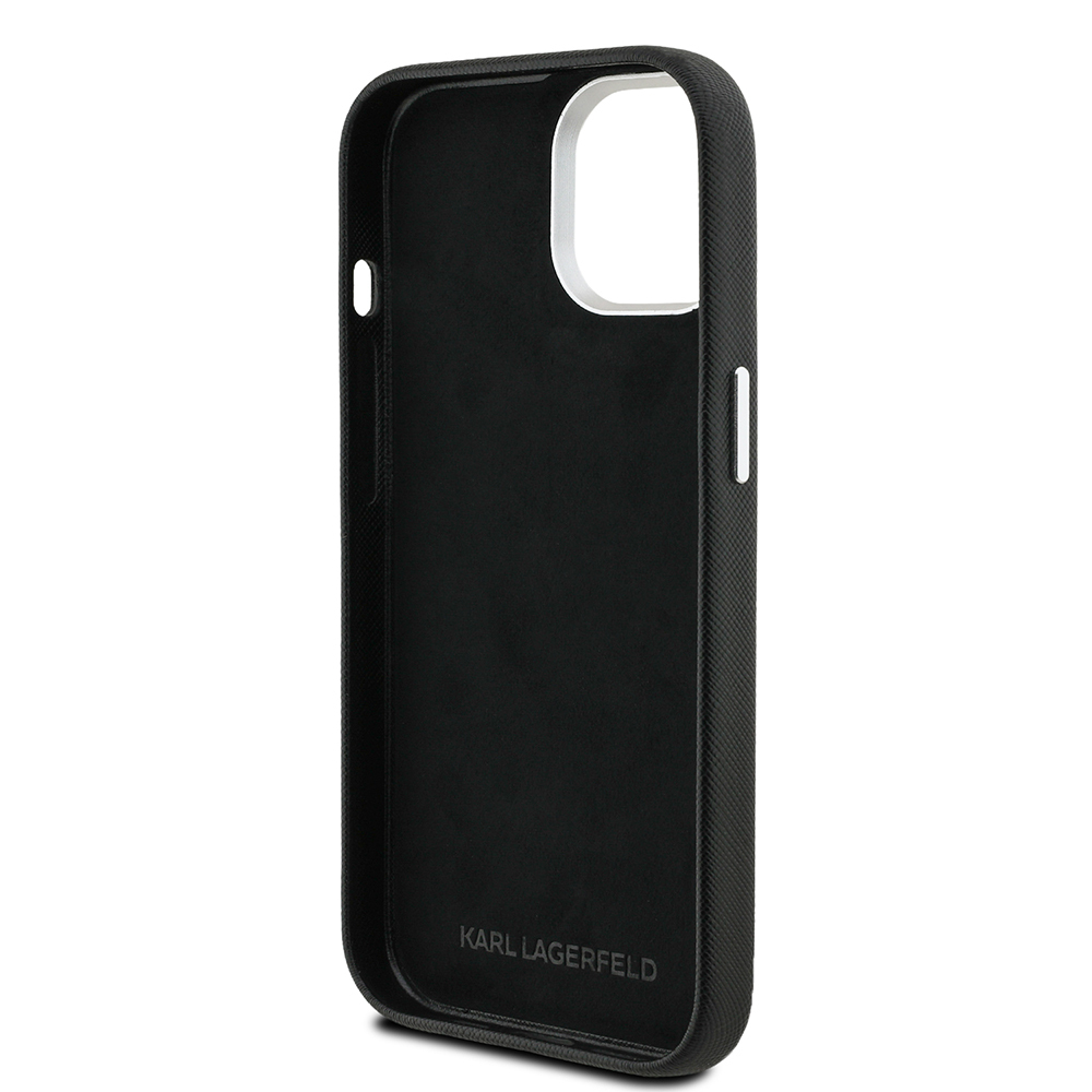 Apple iPhone 14 Uyumlu Kılıf Karl Lagerfeld Orjinal Lisanslı K&C Heads Pin Kapak - 6