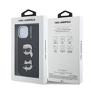 Apple iPhone 14 Uyumlu Kılıf Karl Lagerfeld Orjinal Lisanslı K&C Heads Pin Kapak - 7