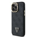 Apple iPhone 14 Pro Max Uyumlu Kılıf Guess Orjinal Lisanslı PU Deri Taşlı Üçgen Logo 4G Desenli Kamera Standlı Kapak - 8