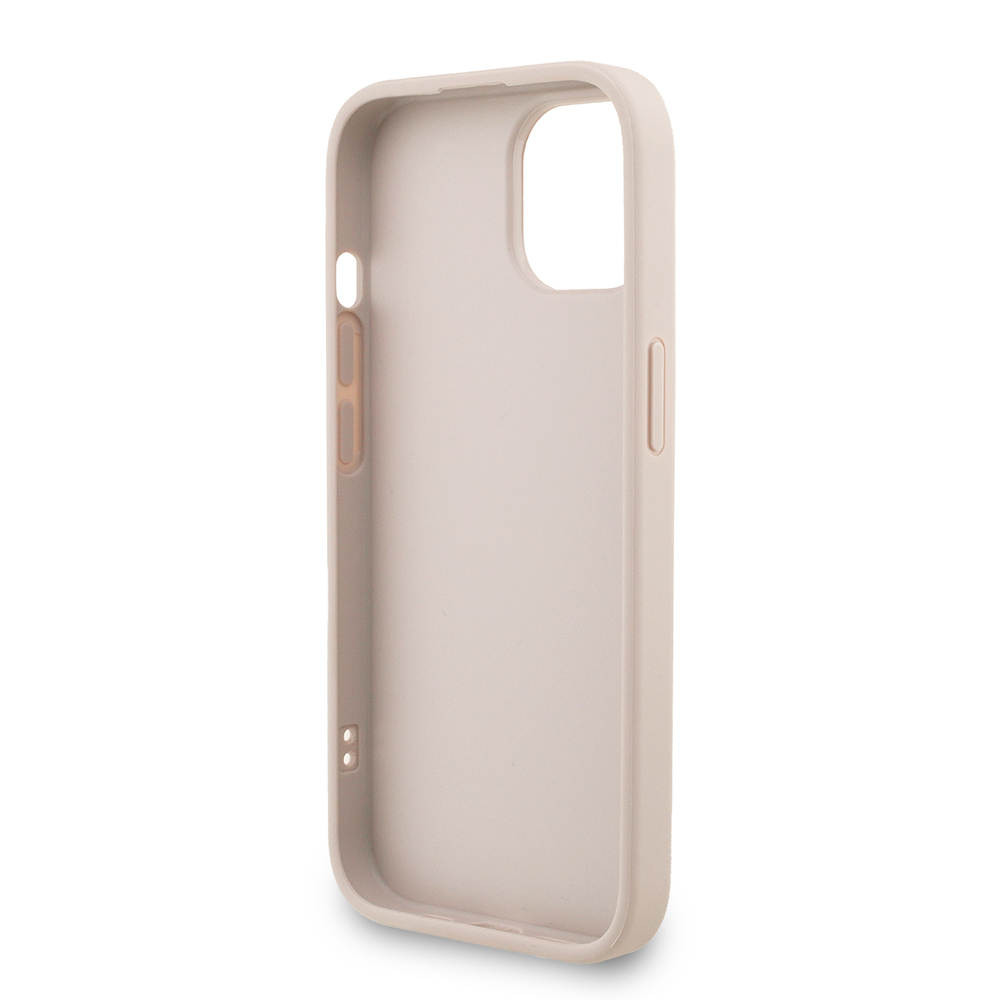 Apple iPhone 14 Uyumlu Kılıf Guess Orjinal Lisanslı PU Deri Bilek Askı İpli Metal Büyük 4G ve Yazı Logolu Kapak - 6