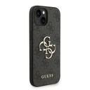 Apple iPhone 14 Uyumlu Kılıf Guess Orjinal Lisanslı PU Deri Bilek Askı İpli Metal Büyük 4G ve Yazı Logolu Kapak - 10