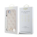 Apple iPhone 16E Uyumlu Kılıf Guess Orjinal Lisanslı 4G Desenli Script Metal Logolu Kapak - 14