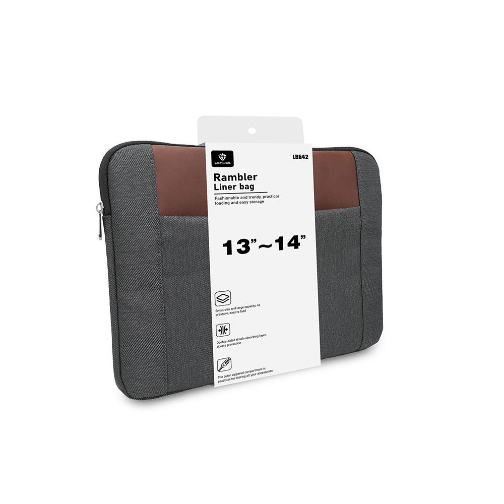 Lenyes LB542 Rambler Serisi Su Geçirmez Polyester Kumaş 13-14 inç Laptop Çantası - 1