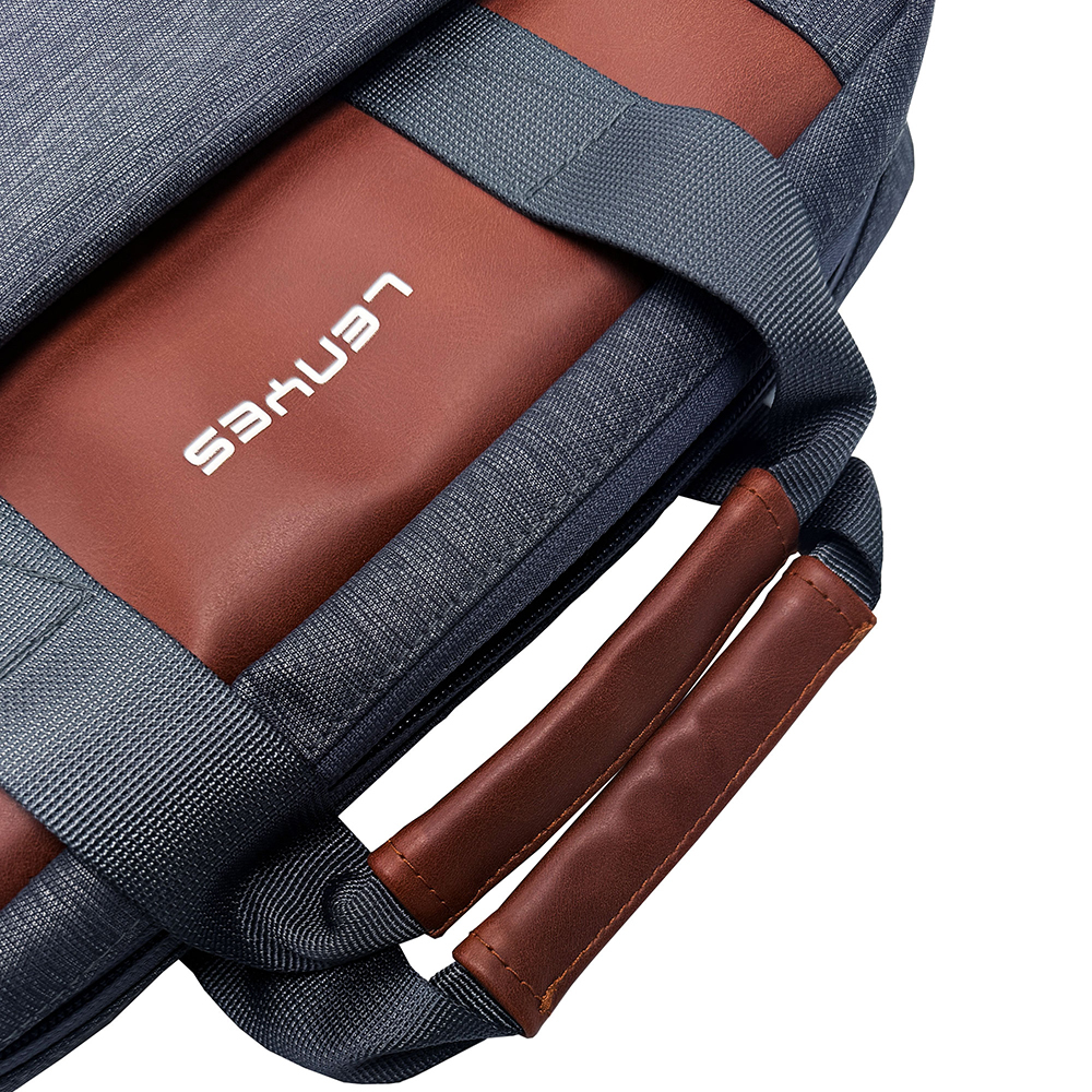 Lenyes LB543 Su Geçirmez Polyester Kumaş Çıkarılabilir Omuz Askılı 13-14 inç Laptop Çantası - 2