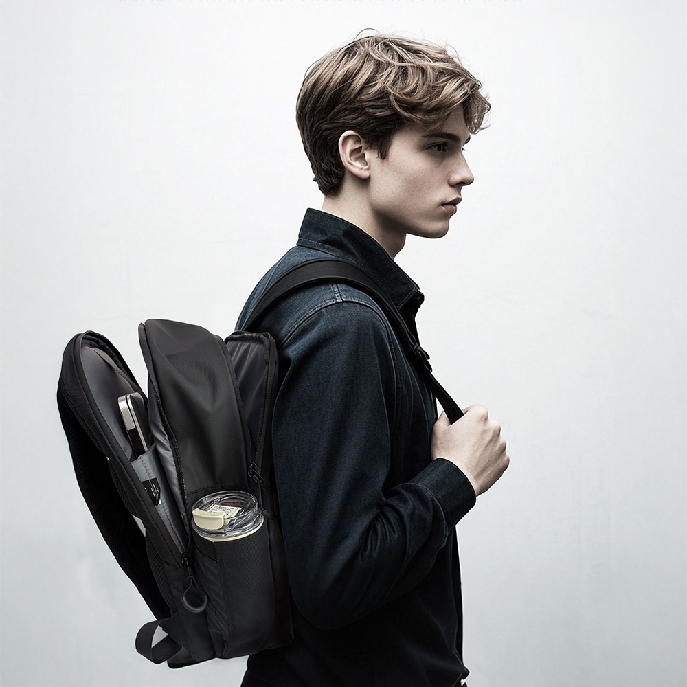 Lenyes LB572 Creator Serisi Su Geçirmez Polyester Kumaş Şok Emici Katmanlı Sırt Çantası - 5