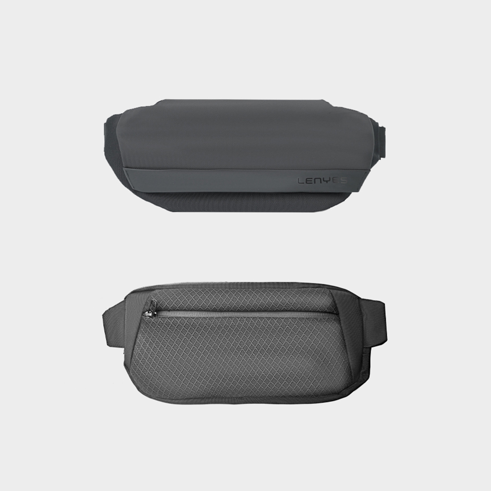 Lenyes LB573 Creator Serisi Su Geçirmez Polyester Kumaş Ayarlanabilir Omuz Askılı Çapraz Vücut Çantası - 2