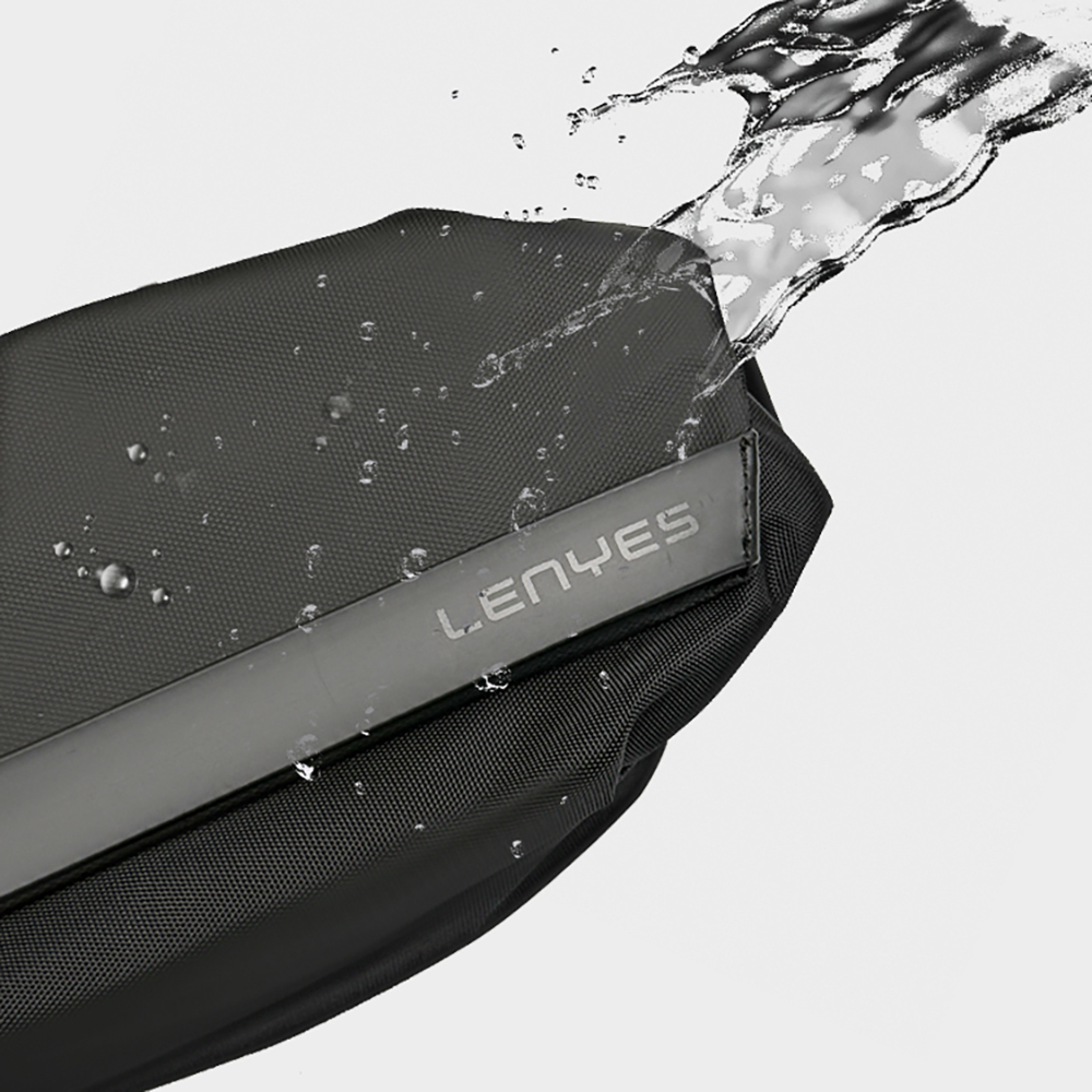 Lenyes LB573 Creator Serisi Su Geçirmez Polyester Kumaş Ayarlanabilir Omuz Askılı Çapraz Vücut Çantası - 3