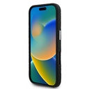 Apple iPhone 16 Uyumlu Kılıf Karl Lagerfeld Orjinal Lisanslı PU Deri Damgalı Metal Yazı Logolu Kapak - 4