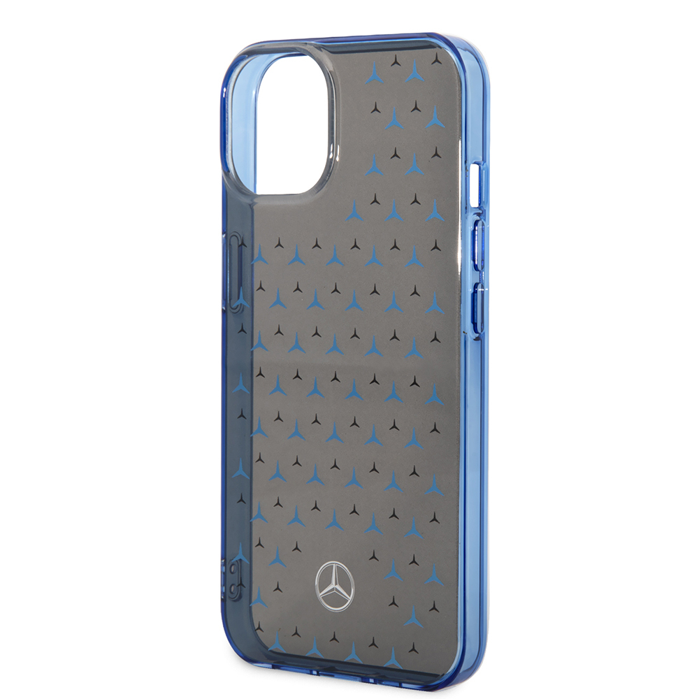 Apple iPhone 14 Uyumlu Kılıf Mercedes Benz Çift Katmanlı Yıldız Desenli Dizayn Kapak - 5