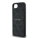 Apple iPhone 16E Uyumlu Kılıf Guess Orjinal Lisanslı M-safe Şarj Özellikli PU Halkalı 4G Desenli Yazı Logolu Kapak - 5