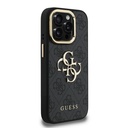 Apple iPhone 15 Pro Max Uyumlu Kılıf Guess Orjinal Lisanslı PU Deri 4G Desenli Metal Büyük 4G ve Yazı Logolu Kamera Standlı Kapak - 10